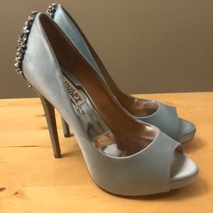 Powder blue Badgley Mischka pumps